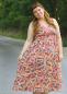Preview: Viento by Bienvenido Colorido - Waffeljersey, Blätter in braunbunt